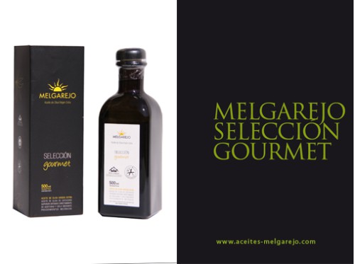Aceite de oliva virgen extra Melgarejo Selección Gourmet. JPEG de 90 KB
