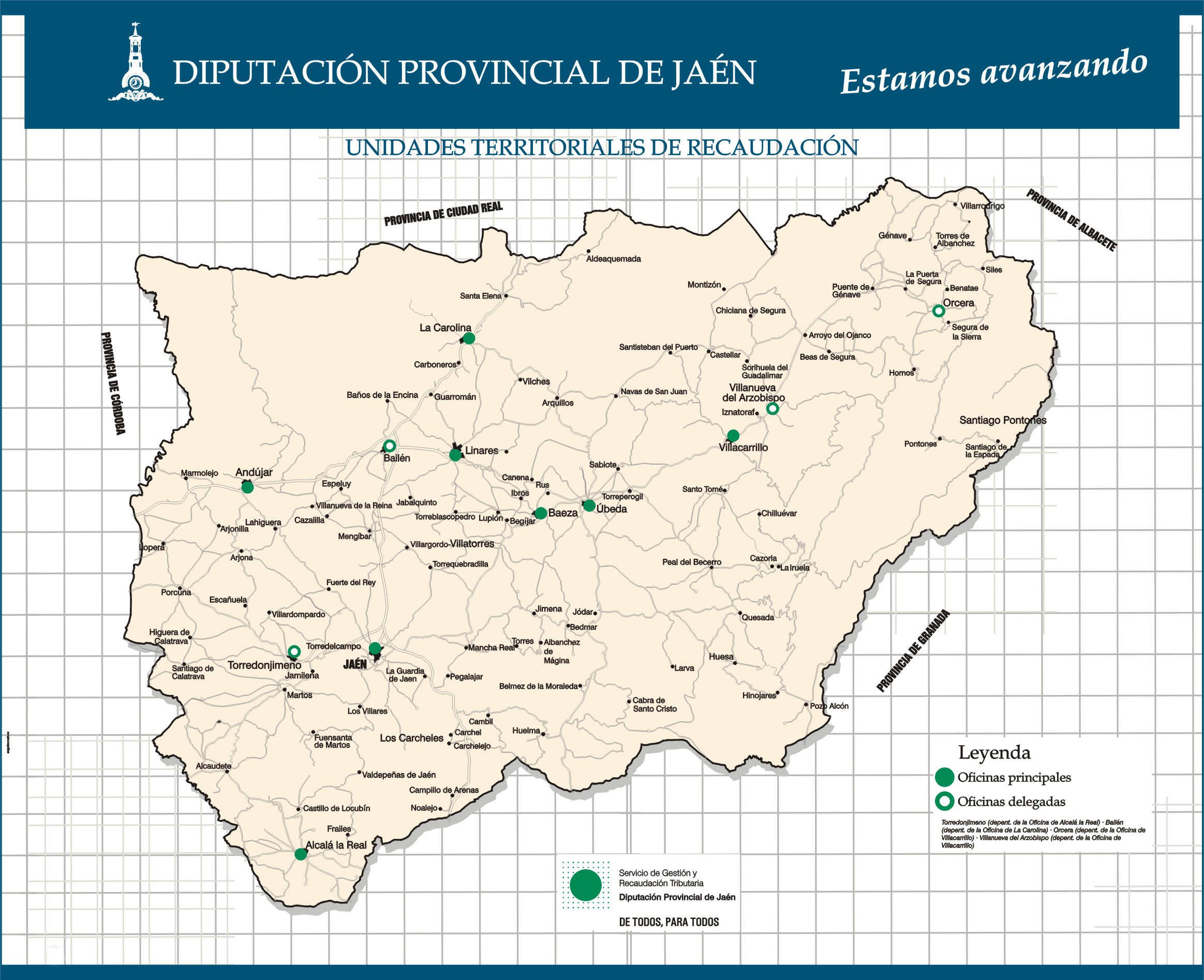 Mapa de Oficinas de Recaudaci&oacute;n