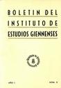 Ir a los detalles de Bolet&iacute;n del Instituto de Estudios Giennenses: &oacute;rgano oficial de la instituci&oacute;n. N.&ordm; 3, 7/1954. [Ejemplar]