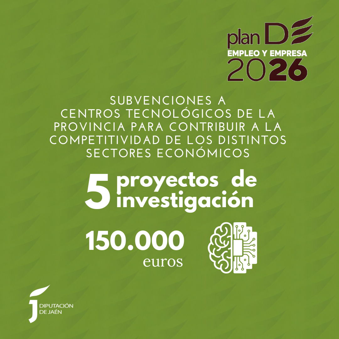 Diputación apoya cinco nuevos proyectos de investigación que desarrollan los centros tecnológicos de la provincia