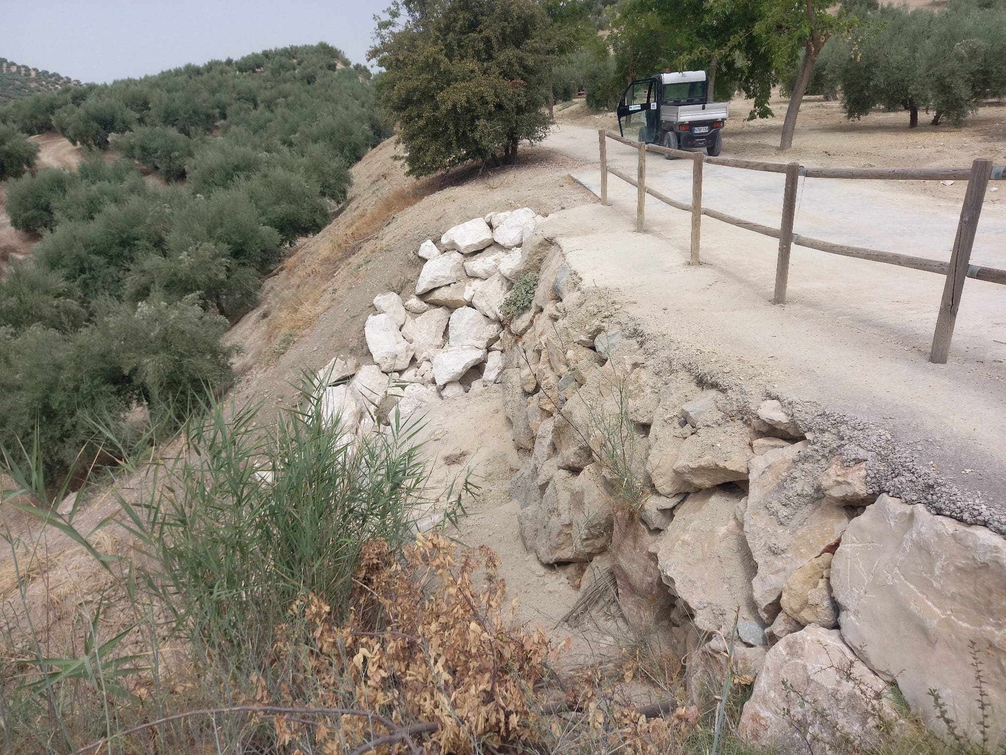 Trabajos realizados en el Camino Natural Vía Verde del Aceite | Diputación de Jaén | Ampliar imagen