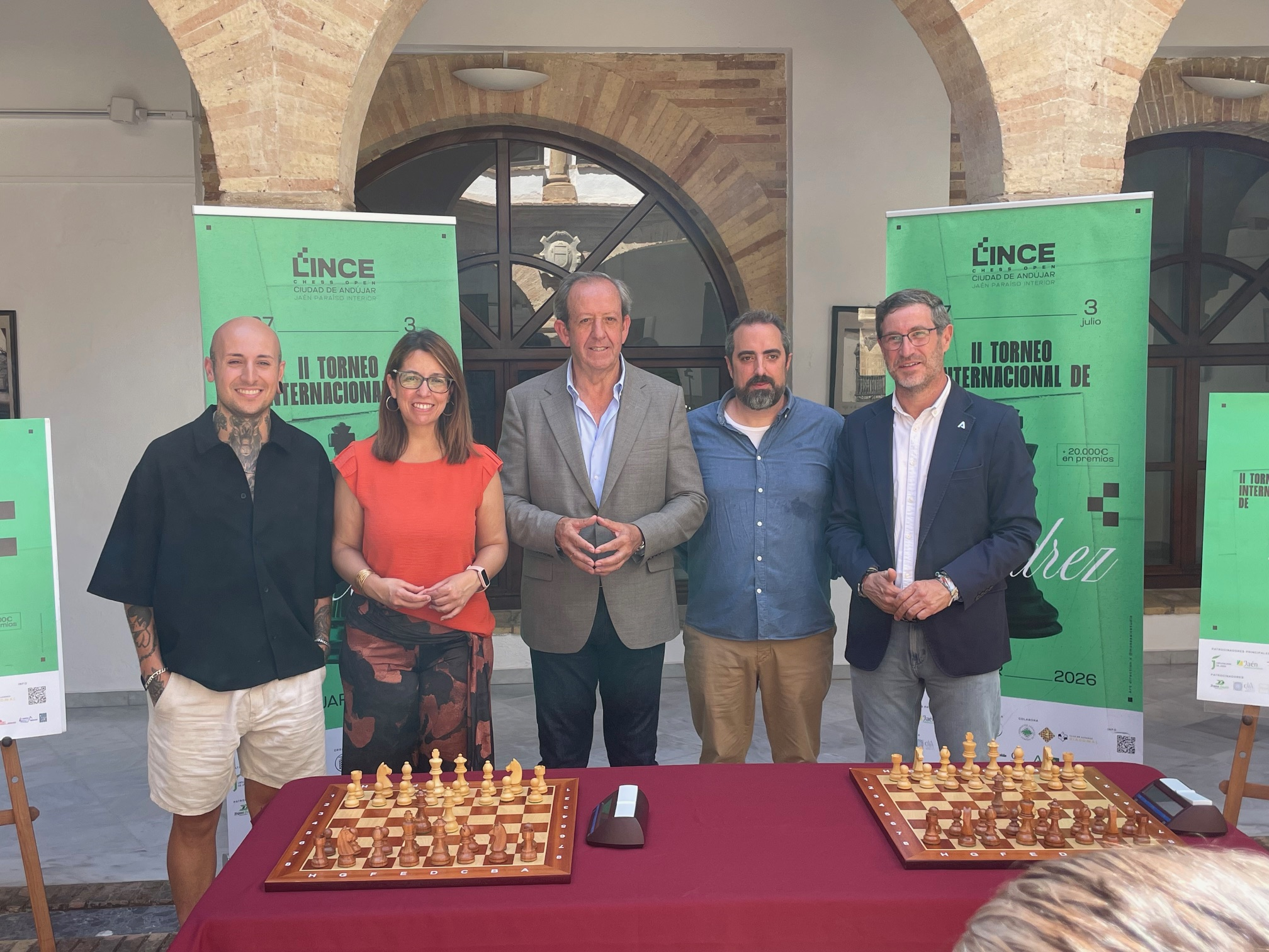 La vicepresidenta tercera y diputada de Cultura y Deportes ha participado en la presentación del II Torneo Internacional de Ajedrez ‘Lince Andújar Chess Open’