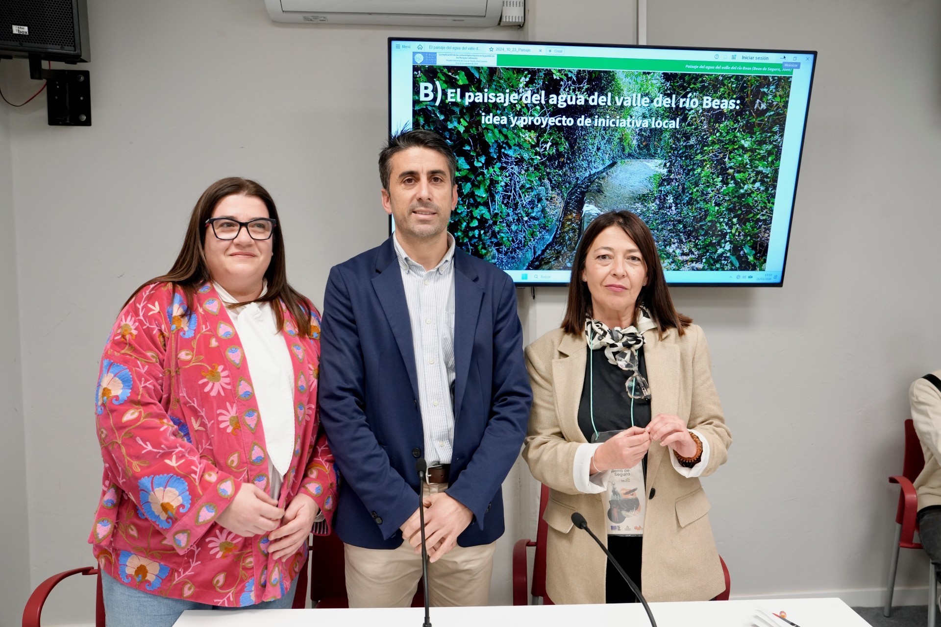 El diputado provincial José Alberto Rodríguez interviene en la presentación de la acción turística promocional Paisaje del Agua de Beas de Segura