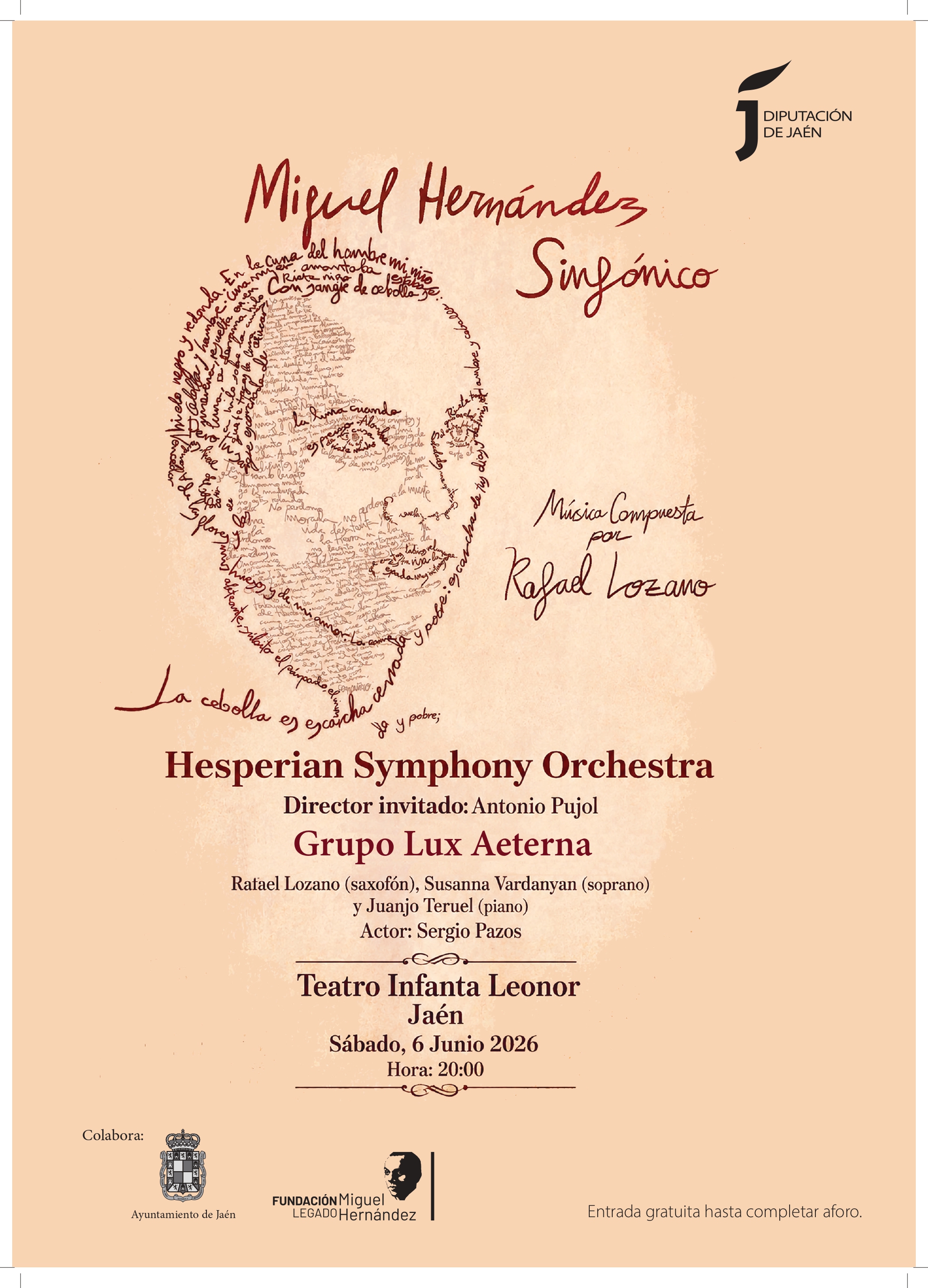 El disco “Miguel Hernández en Jaén” se presentará los días 6 y 7 de junio con dos conciertos en la capital y Quesada