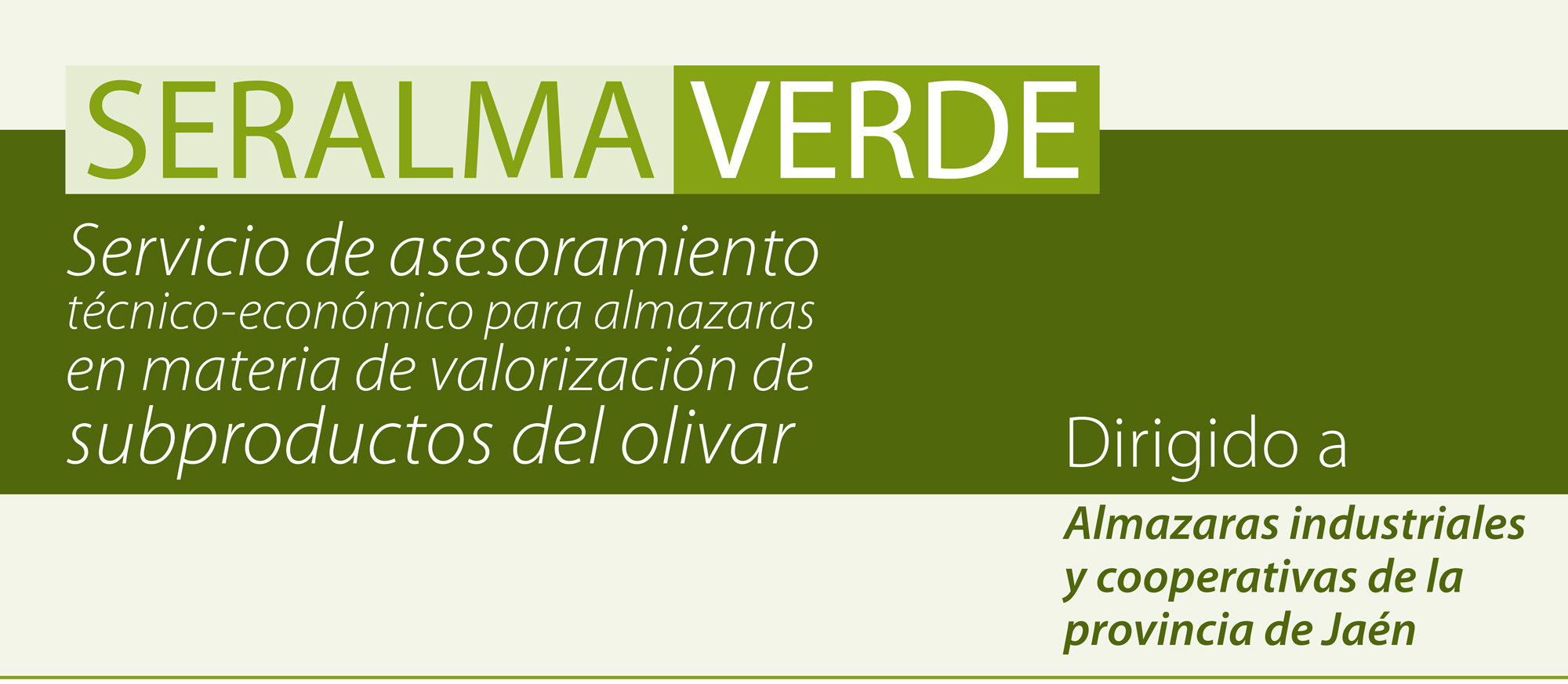 Seralma verde, el nuevo servicio de asesoramiento a almazaras | Ampliar en ventana nueva | Diputación de Jaén