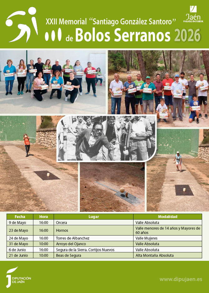 Cartel bolos Serranos 2026