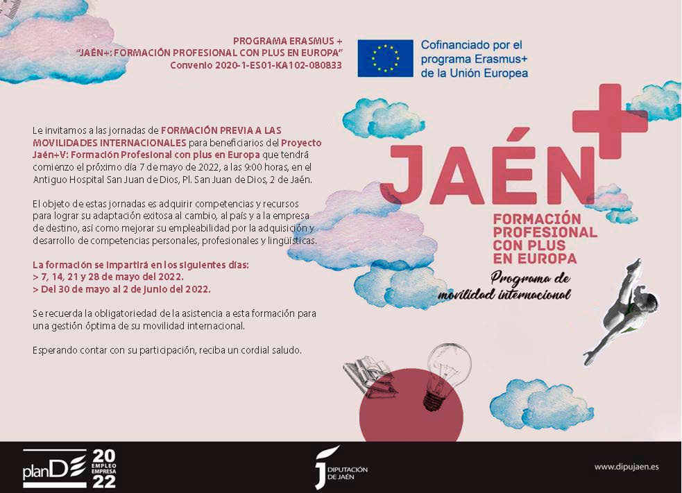 Pulsa para ampliar la imagen: Invitación Formación Previa a las Movilidades Internacionales del segundo flujo