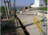 Fotografía de las obras para la mejora y acondicionamiento del parque. JPEG de 590 KB