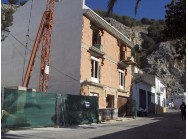 Fachada del cuartel durante su contrucción. JPEG de 245 KB