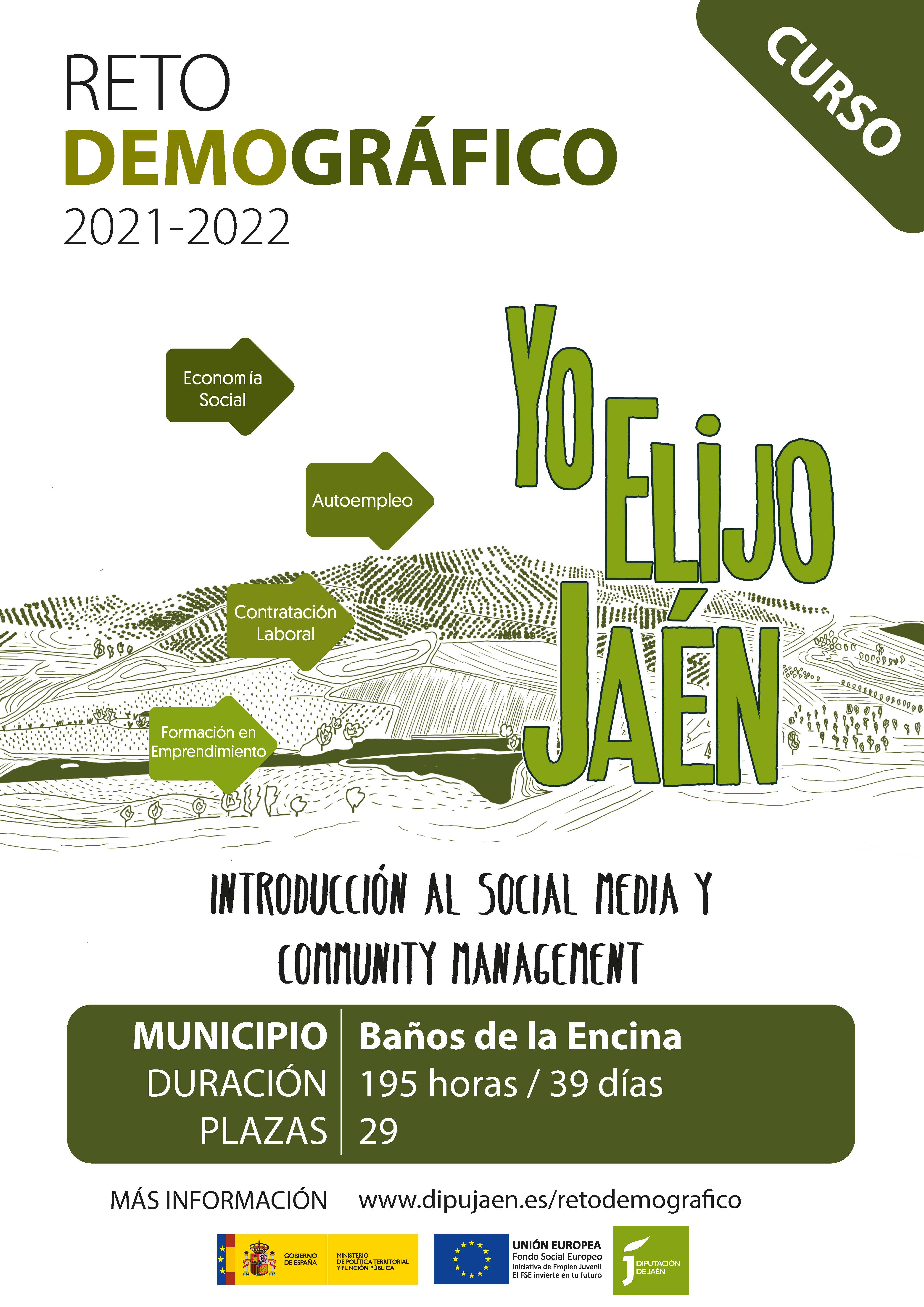 Pulsa para ampliar la imagen: Introducción al Social Media y Community Management en Baños de la Encina