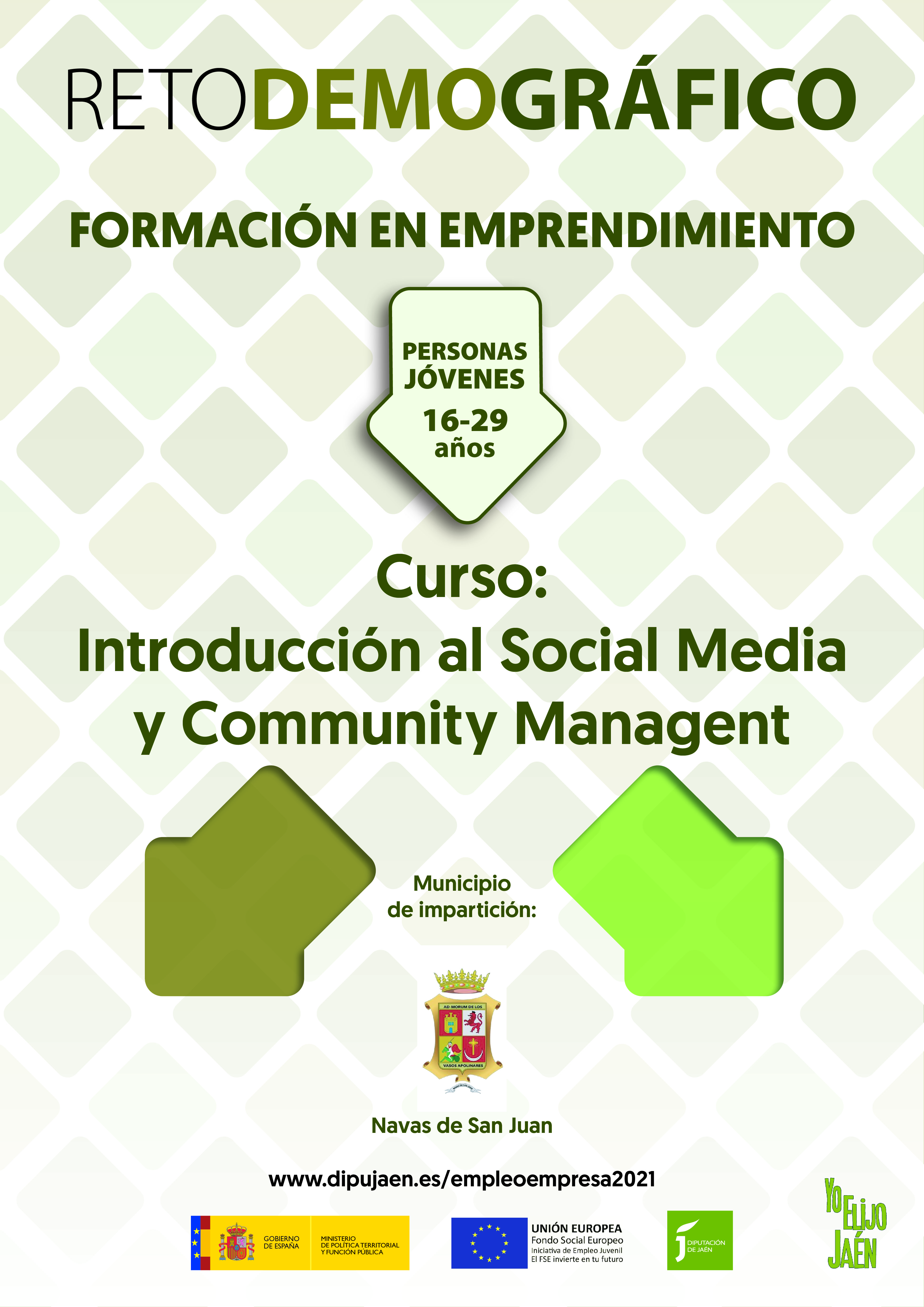 Pulsa para ampliar la imagen: Introducción al Social Media y Community Managent, impartido en Navas de San Juan