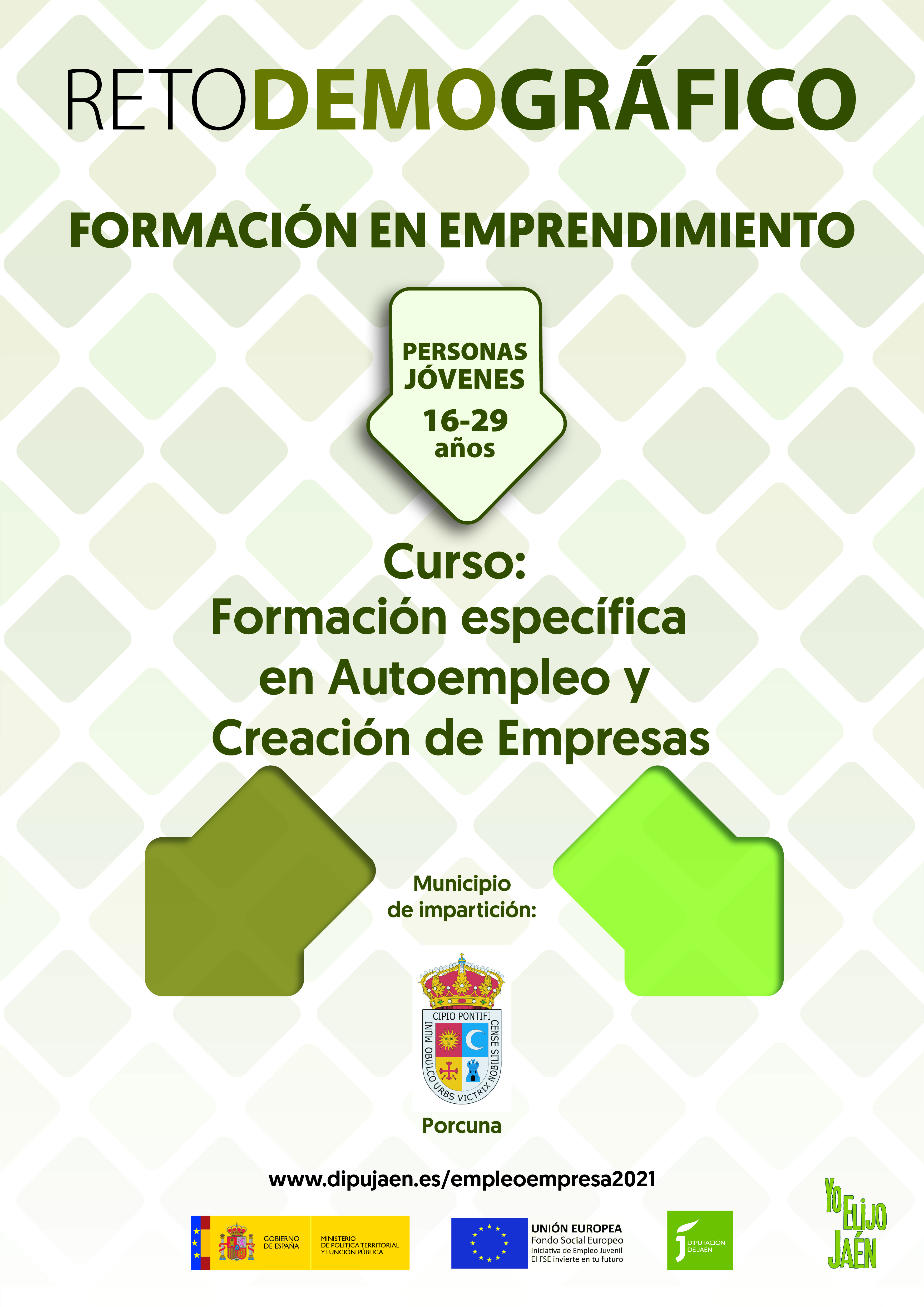 Pulsa para ampliar la imagen: Formación específica en Autoempleo y Creación de Empresas, impartido en Porcuna