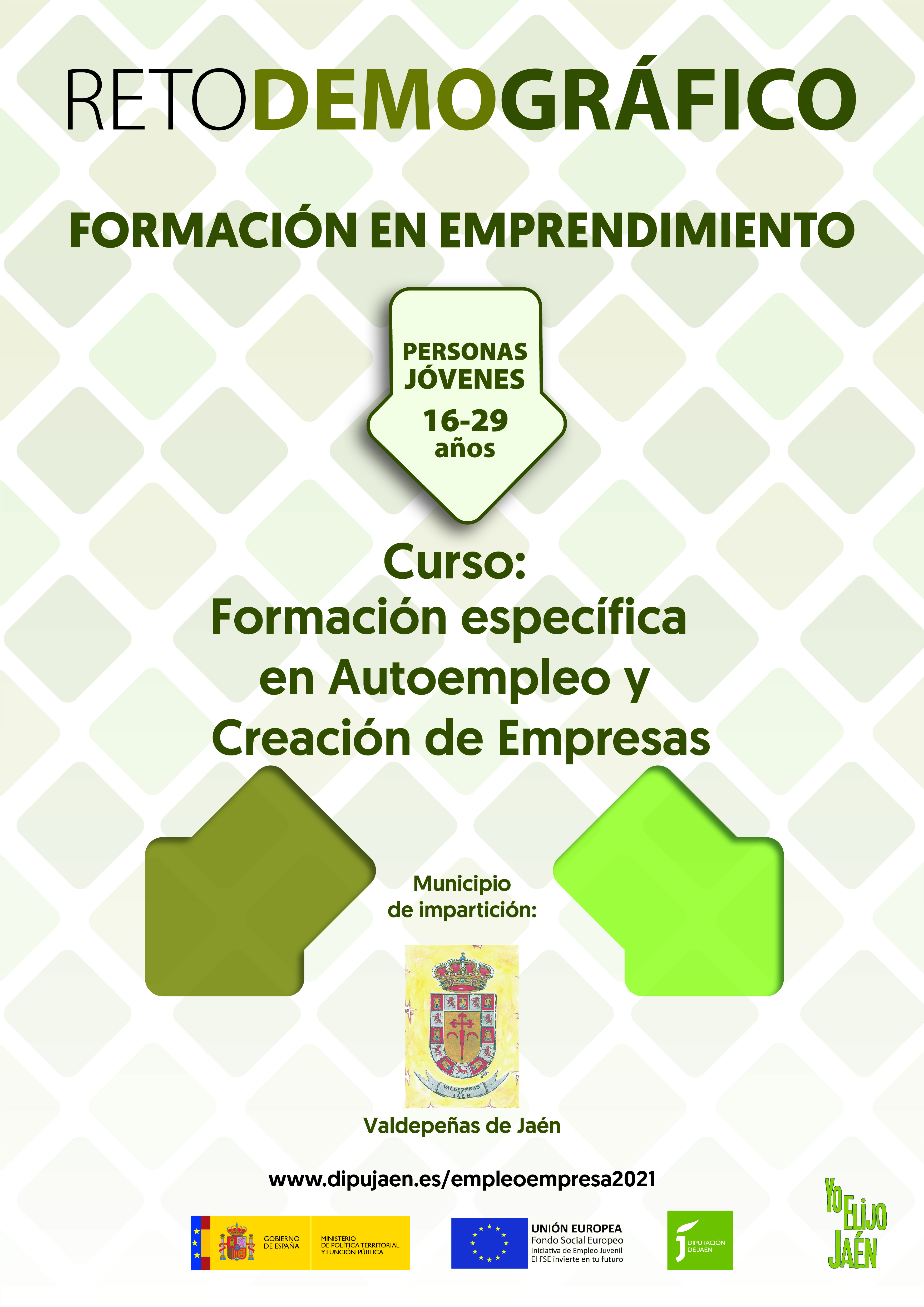 Pulsa para ampliar la imagen: Formación específica en Autoempleo y Creación de Empresas, impartido en Valdepeñas de Jaén