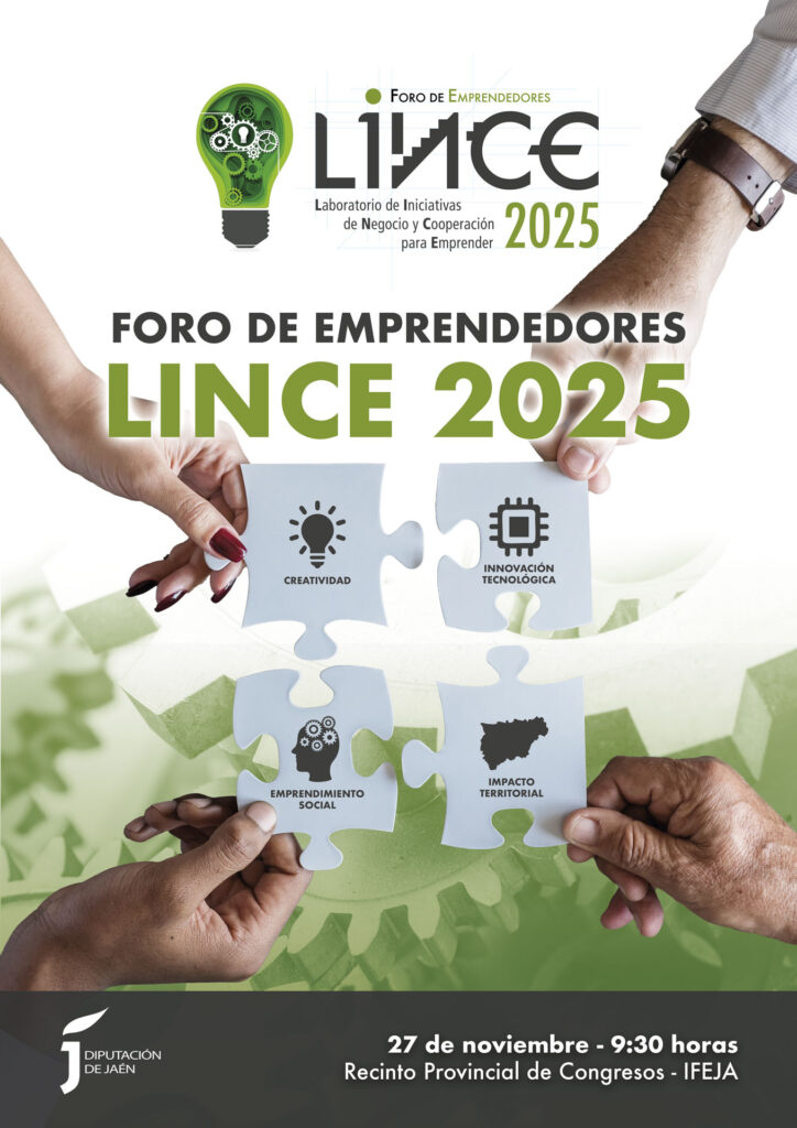 Cartel del foro final de Foro Lince 2025 Del entrenamiento al éxito empresarial: constancia, propósito y gestión del talento