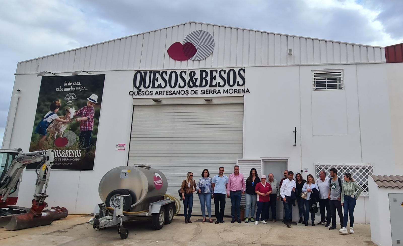 En este fam trip también ha incluido visita a las instalaciones de Quesos y Besos, en Guarromán. JPG de 207 KB  | Imagen en ventana nueva | Diputación de Jaén 