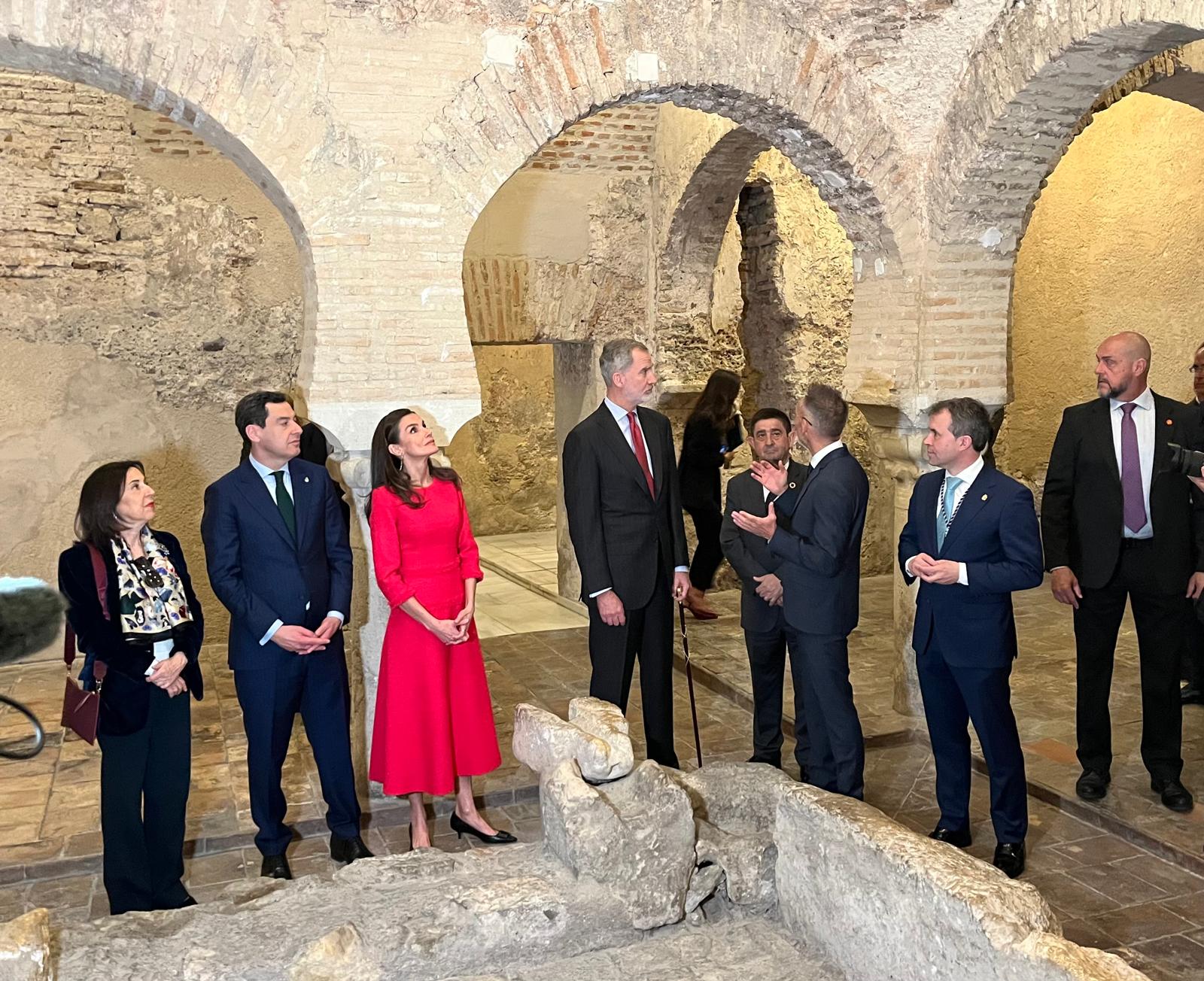 Visita de los Reyes de España a los Baños Árabes de Jaén