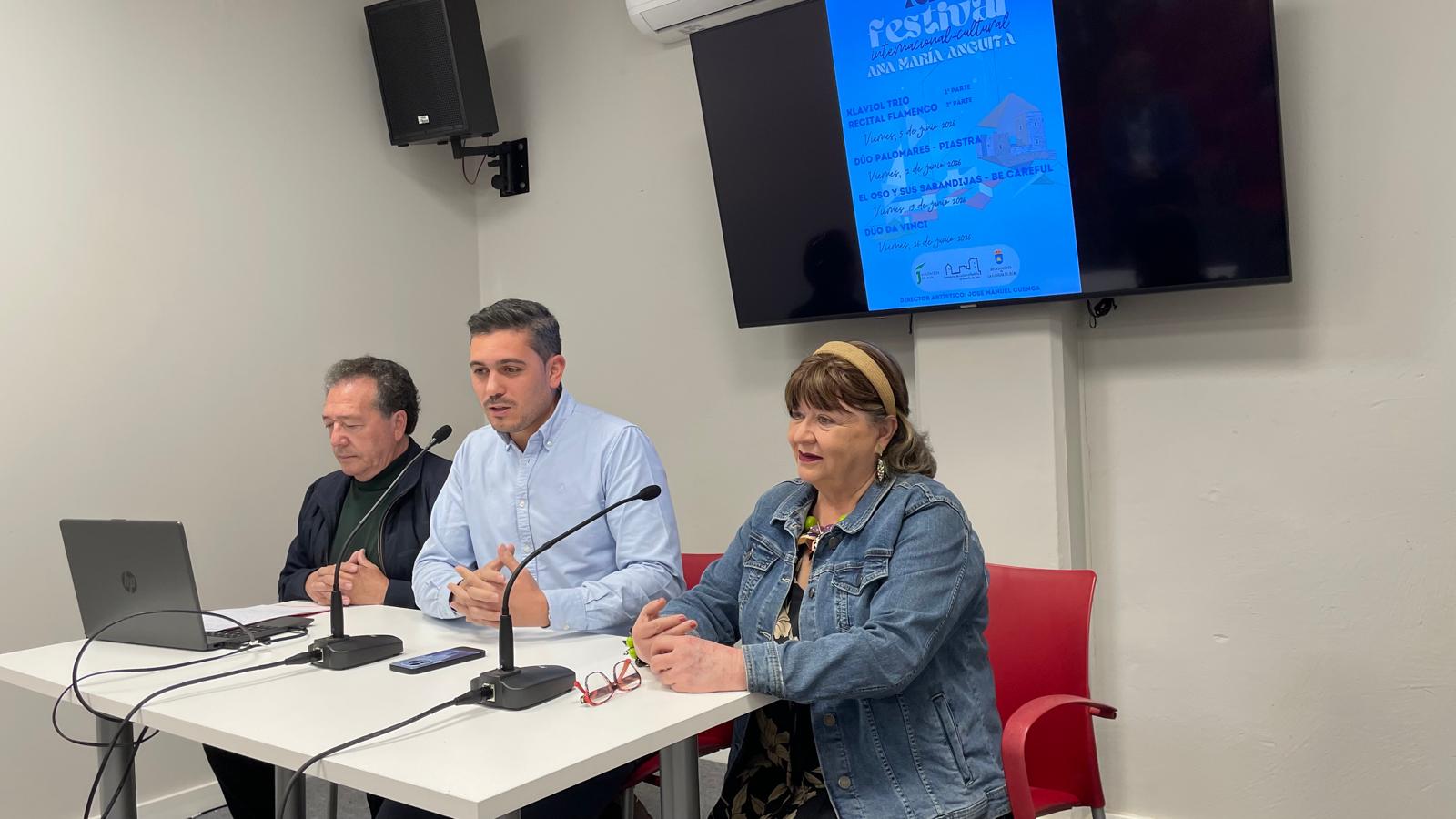 Pilar Parra interviene en la presentación del XXI Festival Cultural Internacional ‘Ana María Anguita’