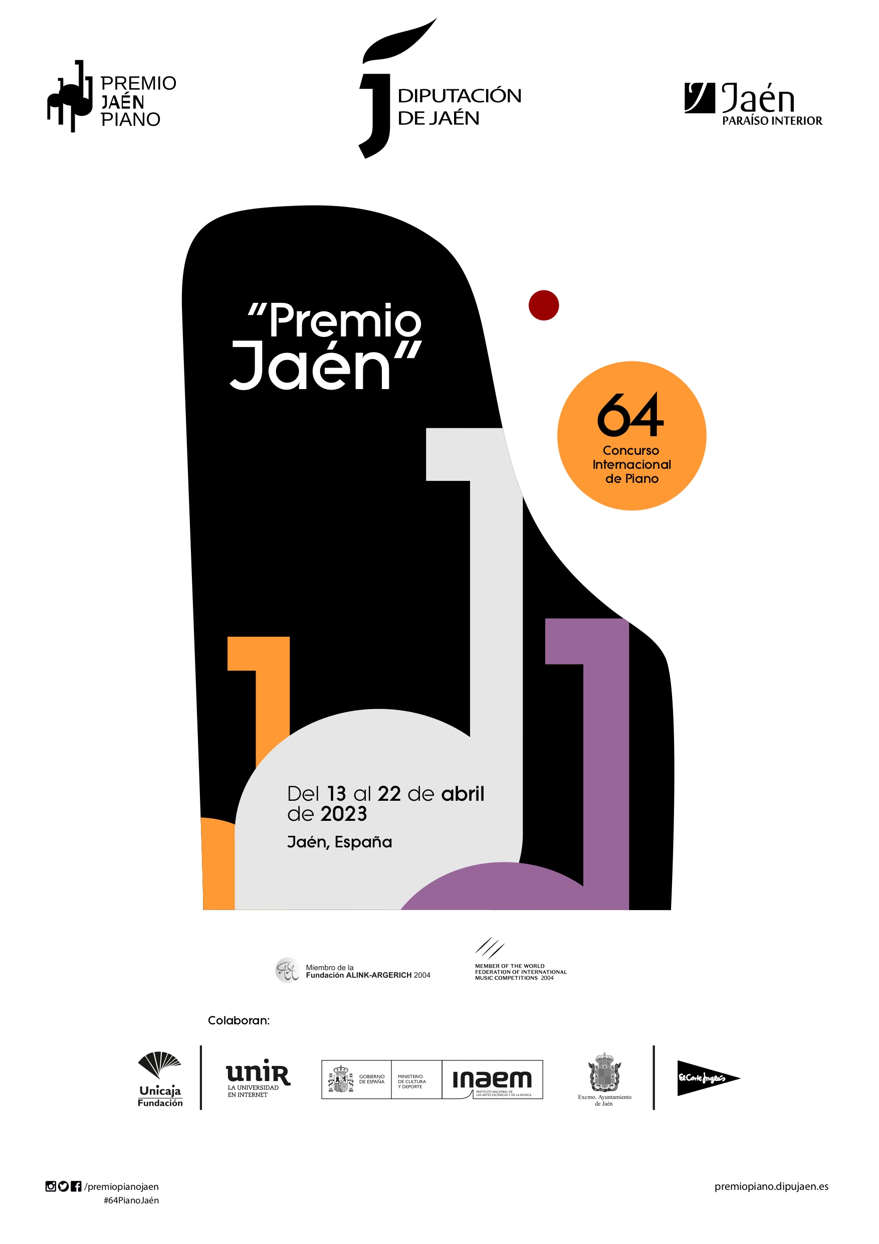 Foto de la noticia: El plazo de inscripción para participar en el 64º Premio Jaén de Piano de Diputación finaliza el 28 de febrero