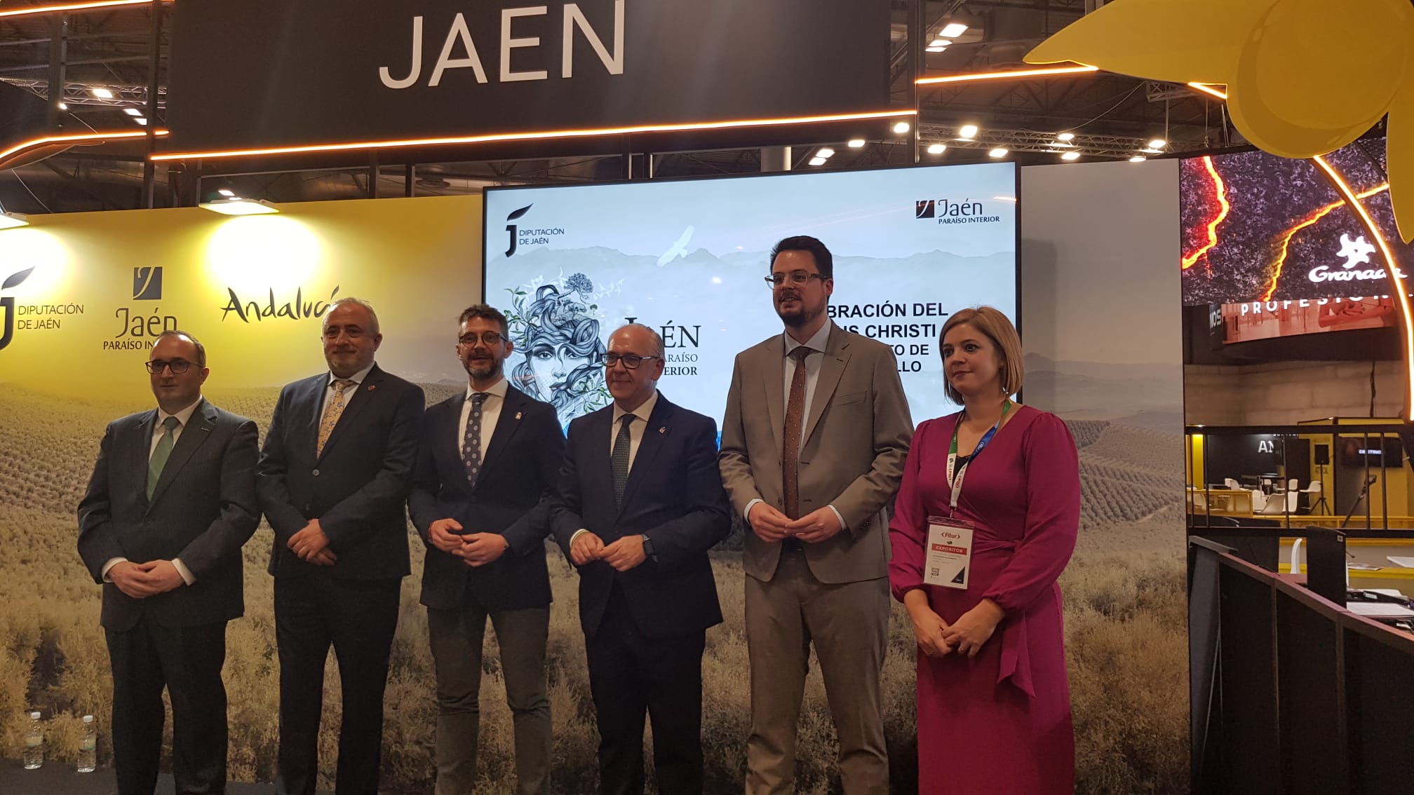 El diputado de Promoción y Turismo, Francisco Javier Lozano, interviene en la presentación del Corpus de Villacarrillo