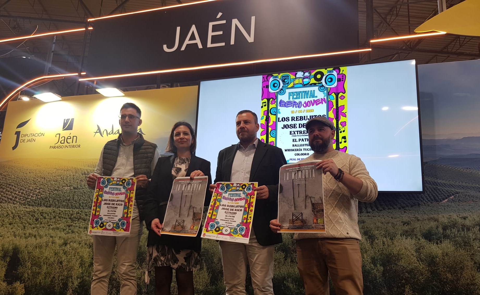 La diputada de Medio Ambiente y Lucha contra el Cambio Climático, Isabel Uceda, participa en la presentación del Festival Iberjoven 2025 y de los vídeos promocionales sobre los cortijos y el Centro de Interpretación de las Tumbas Principescas de Peal de Becerro