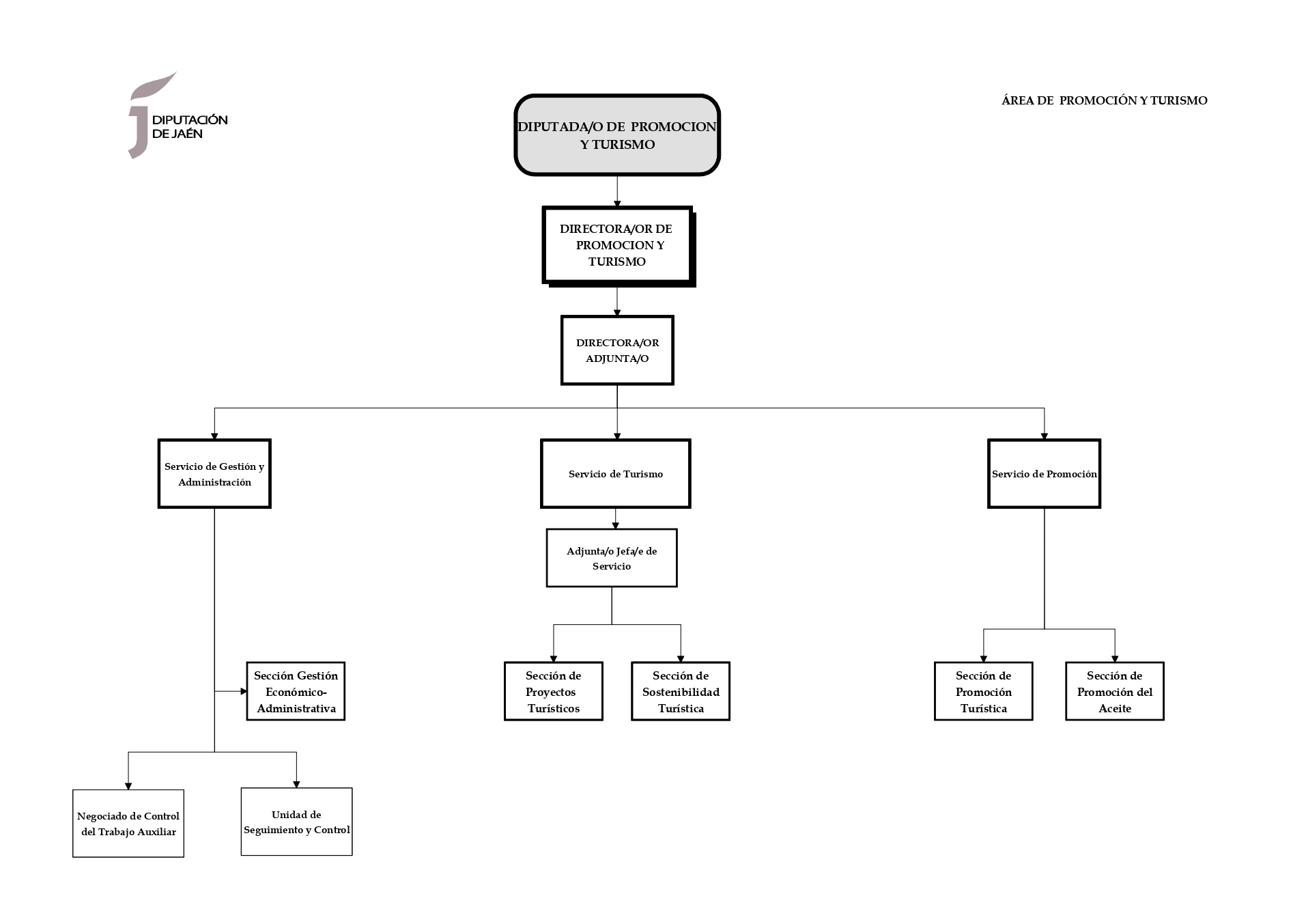 Imagen de: Organigrama del Área de Promoción y Turismo