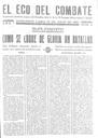 Abrir El eco del combate : peri&oacute;dico semanal gratuito, &oacute;rgano del Batall&oacute;n Juan Arcas. 13/7/1937. [Ejemplar]