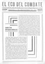 Abrir El eco del combate : peri&oacute;dico semanal gratuito, &oacute;rgano del Batall&oacute;n Juan Arcas. 21/9/1937. [Ejemplar]
