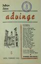 Abrir Advinge : reflejos l&iacute;ricos. N.&ordm; 5, 2/1953. [Ejemplar]