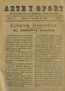 Abrir Arte y sport : revista semanal de deportes y espect&aacute;culos. 5/7/1923. [Ejemplar]