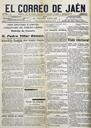 Abrir El Correo de Ja&eacute;n : diario de la tarde con informaci&oacute;n postal y telegr&aacute;fica. 31/8/1910. P&aacute;gina&nbsp;1. [P&aacute;gina]