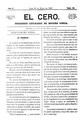 Abrir El cero : peri&oacute;dico literario de brocha gorda. 23/5/1867. [Ejemplar]