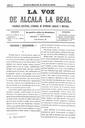 Abrir La voz de Alcal&aacute; la Real : peri&oacute;dico cient&iacute;fico, literario, de intereses locales y noticias. 13/4/1879. [Ejemplar]