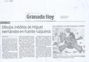 Abrir Dibujos in&eacute;ditos de Miguel Hern&aacute;ndez en Fuente Vaqueros. [Vaciado de prensa]
