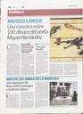 Abrir Museo Lorca : una muestra re&uacute;ne 100 dibujos del poeta Miguel Hern&aacute;ndez. [Vaciado de prensa]